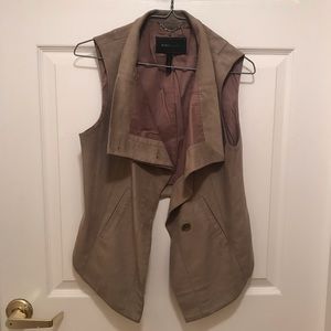 BCBG suede vest